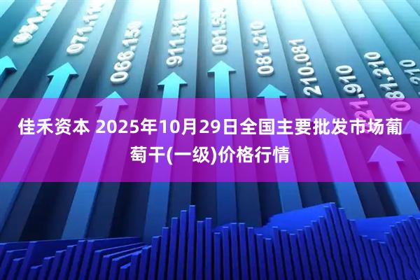 佳禾资本 2025年10月29日全国主要批发市场葡萄干(一级)价格行情