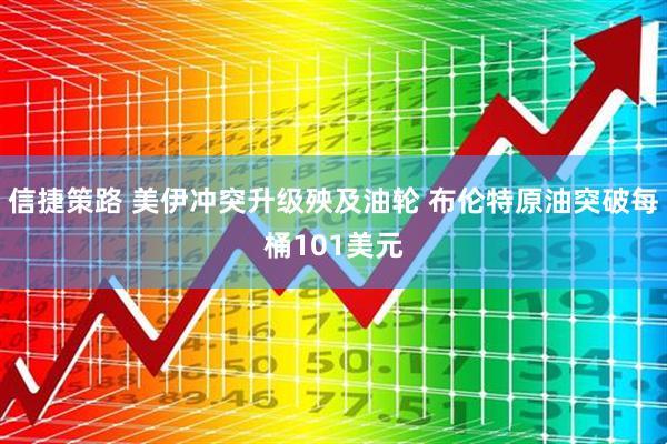 信捷策路 美伊冲突升级殃及油轮 布伦特原油突破每桶101美元